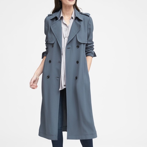 Banana Republic Jackets & Blazers - BR Maxi Soft Trench Coat